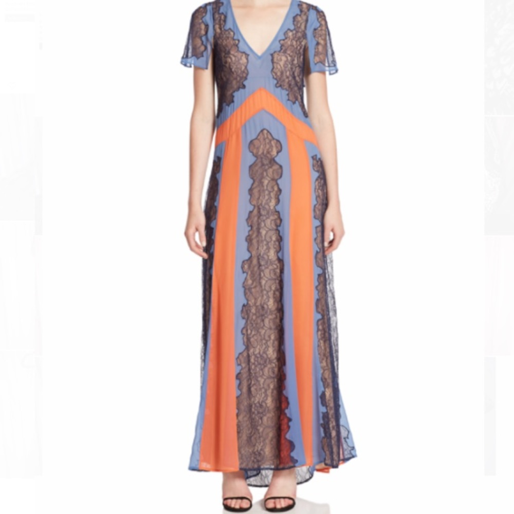 ❌ Sold ❌ BCBGMaxAzria Runway Chiffon Maxi Dress
